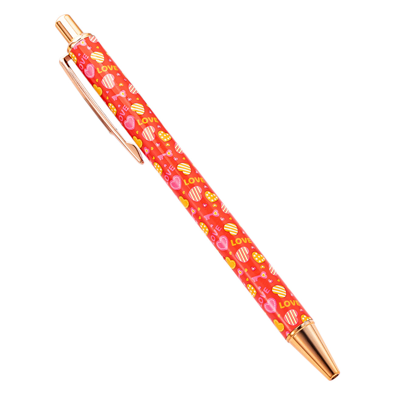 Wholesale of Valentine's Day Metal Action Pens